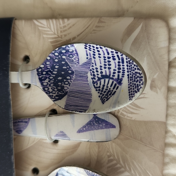 Tommy Bahama cocktail fork and spoon set - Picture 2 of 4